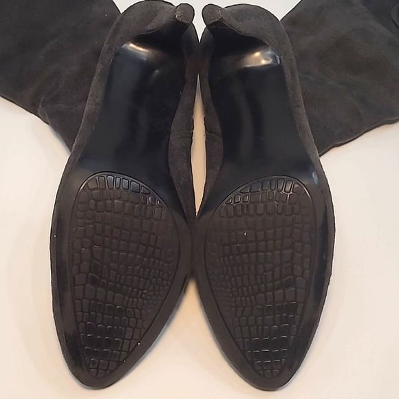 Velvet Heart Rosa Knee-High Boot Pointed Toe Stiletto Floral Accent Side Zipper - Picture 7 of 16